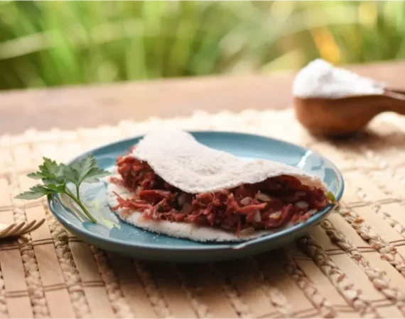 Tapioca de Carne Seca