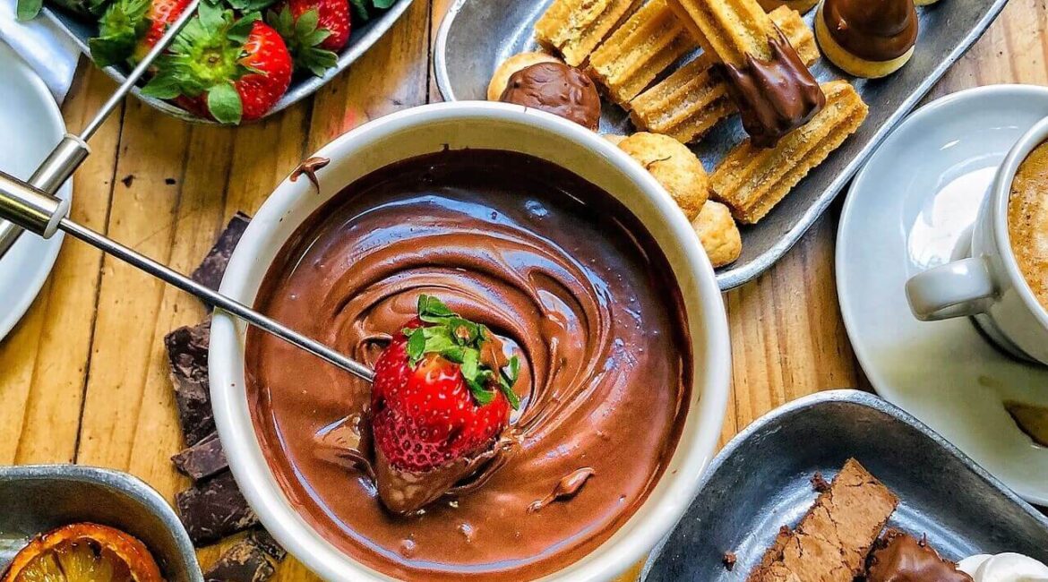 fondue de chocolate