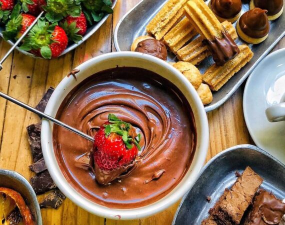 fondue de chocolate